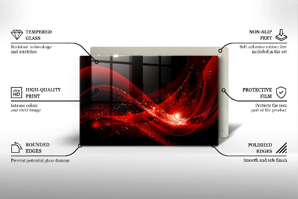 Üveg vágódeszka Modern absztrakció