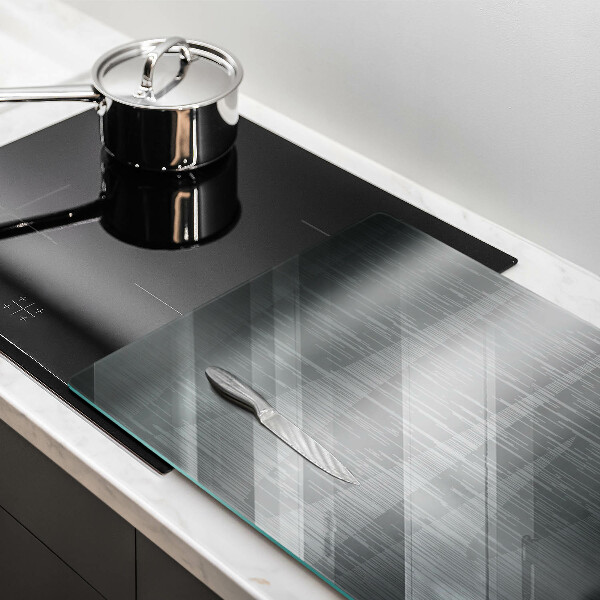 Üveg vágódeszka Fém textúra