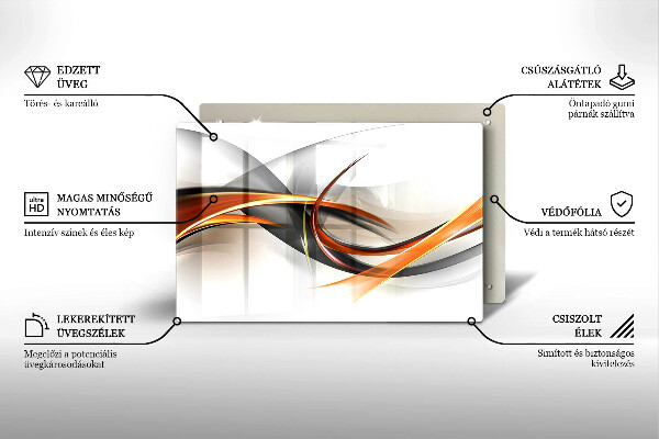 Üveg vágódeszka Modern formák