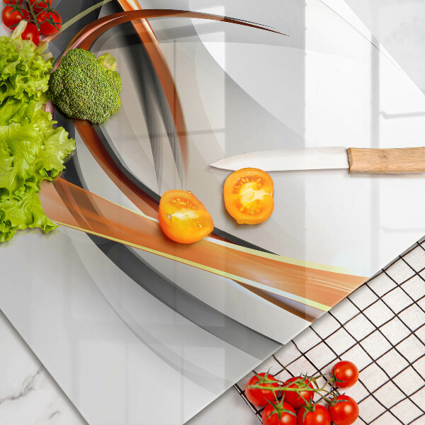 Üveg vágódeszka Modern formák