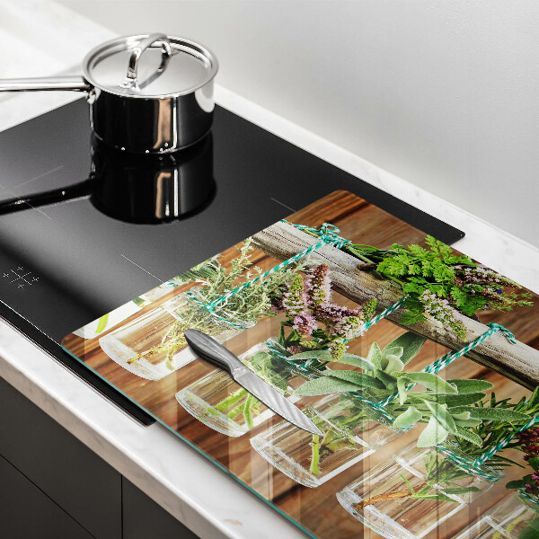 Üveg vágódeszka Gyógynövények évjárat