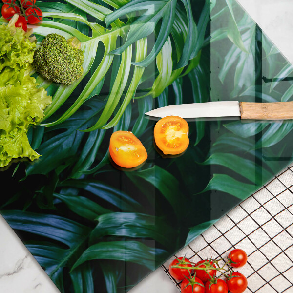 Üveg vágódeszka Vad szörny levelei