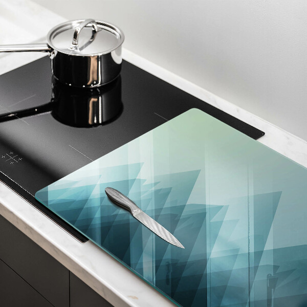 Üveg vágódeszka Absztrakt hegyek