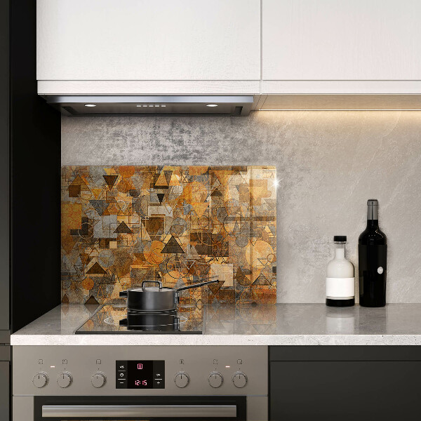 Üveg vágódeszka Varrat nélküli mintát geometriai alakzatok