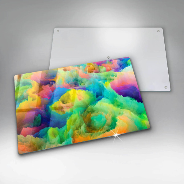 Üveg vágódeszka Színes absztrakció