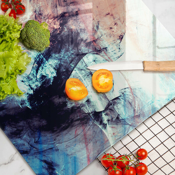Üveg vágódeszka Festett absztrakció