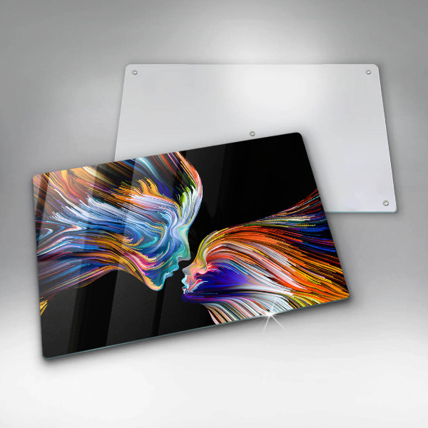 Üveg vágódeszka Csók absztrakció