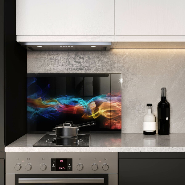 Üveg vágódeszka Színes füst