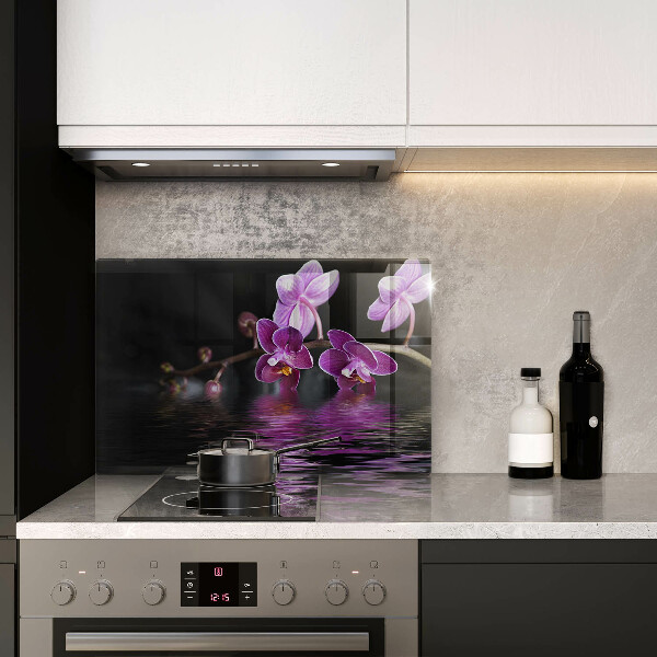 Üveg vágódeszka Orchidea zen víz