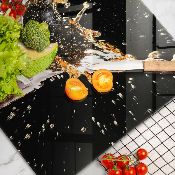 Üveg vágódeszka Igyál jéggel