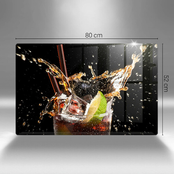 Üveg vágódeszka Igyál jéggel