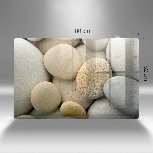 Üveg vágódeszka Ovális kövek mintája