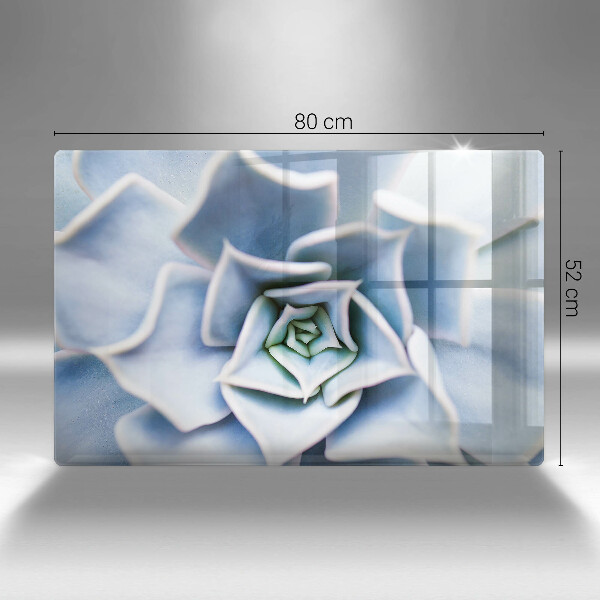 Üveg vágódeszka Virágos növény