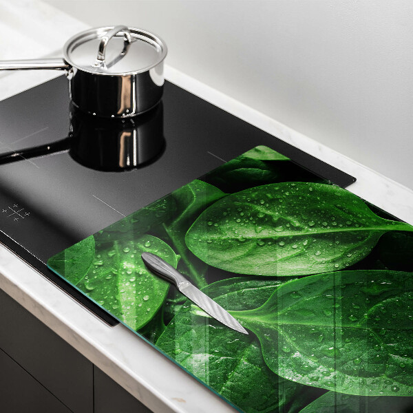 Üveg vágódeszka Bazsalikom