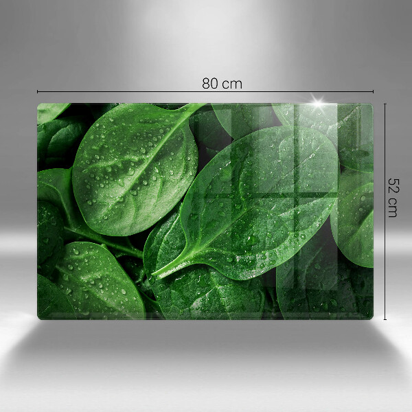 Üveg vágódeszka Bazsalikom