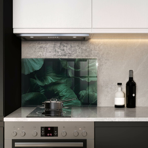 Üveg vágódeszka Vad sötét levelek