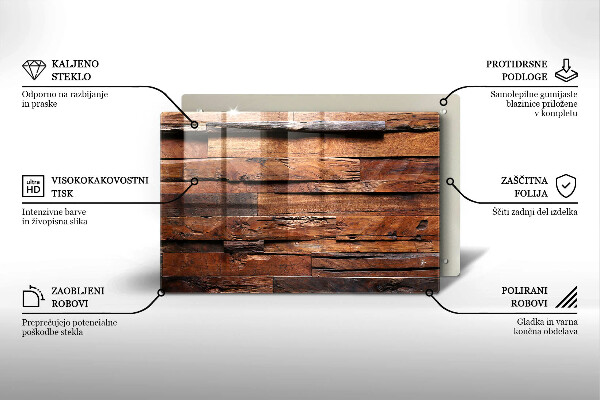 Üveg vágódeszka Dekoratív fa táblák