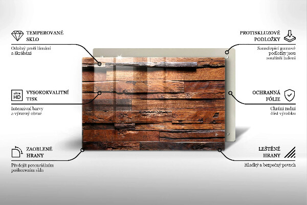 Üveg vágódeszka Dekoratív fa táblák