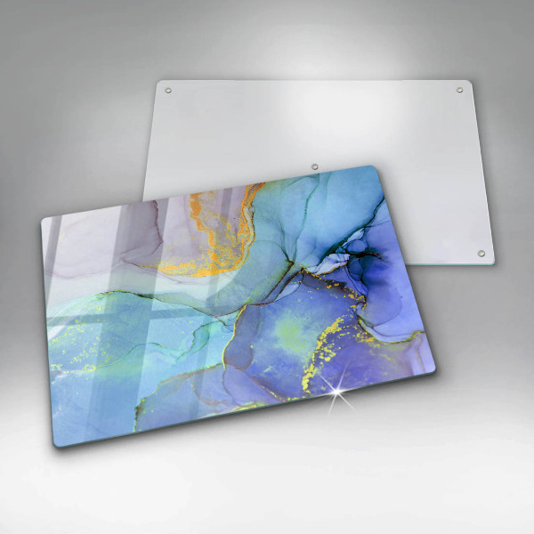 Üveg vágódeszka Repedt arany kő