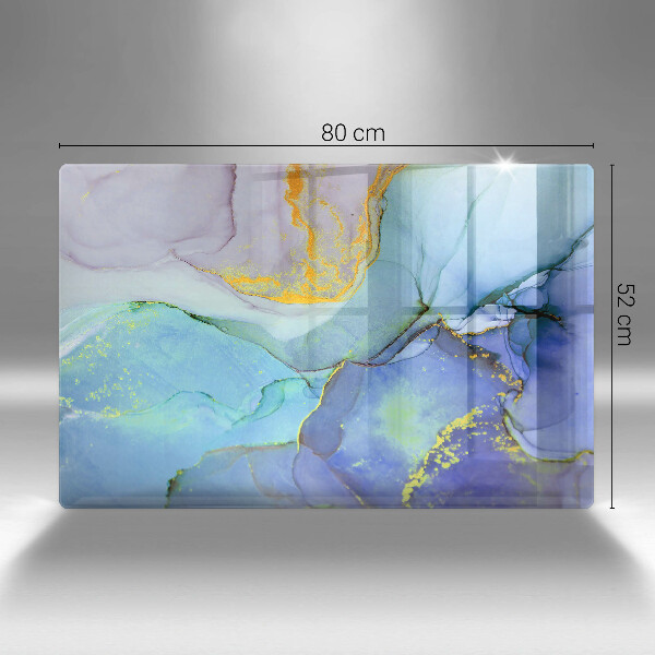 Üveg vágódeszka Repedt arany kő