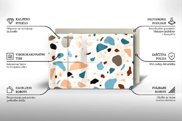 Üveg vágódeszka Dekoratív kőedény