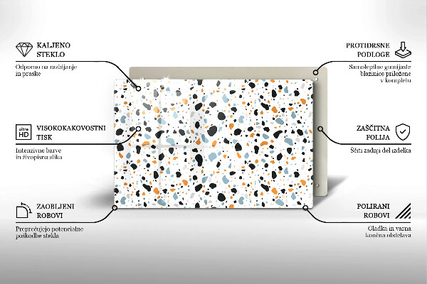 Üveg vágódeszka Dekoratív kőedény