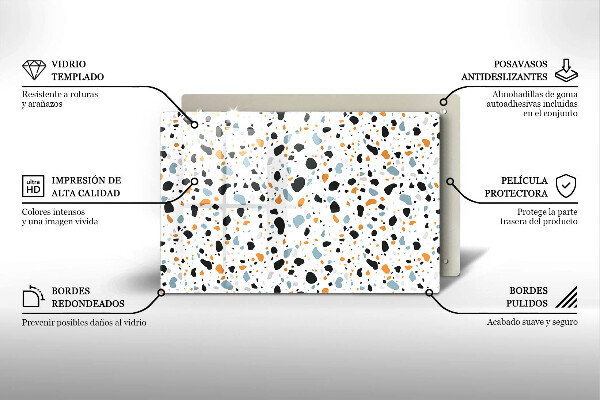 Üveg vágódeszka Dekoratív kőedény