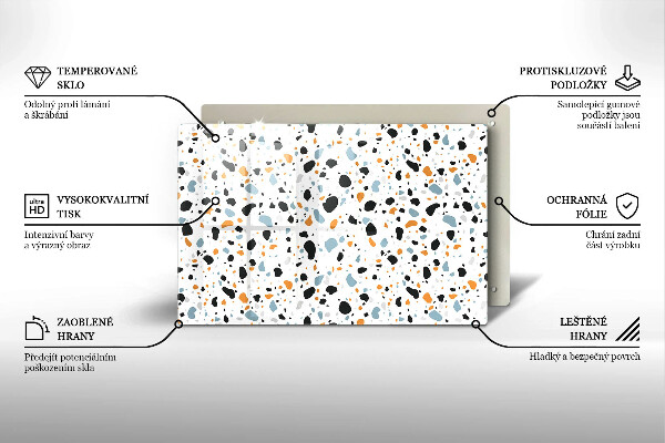 Üveg vágódeszka Dekoratív kőedény