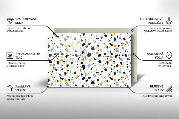 Üveg vágódeszka Dekoratív kőedény