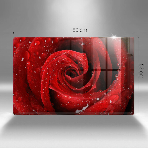 Üveg vágódeszka Rózsa virág szirmai