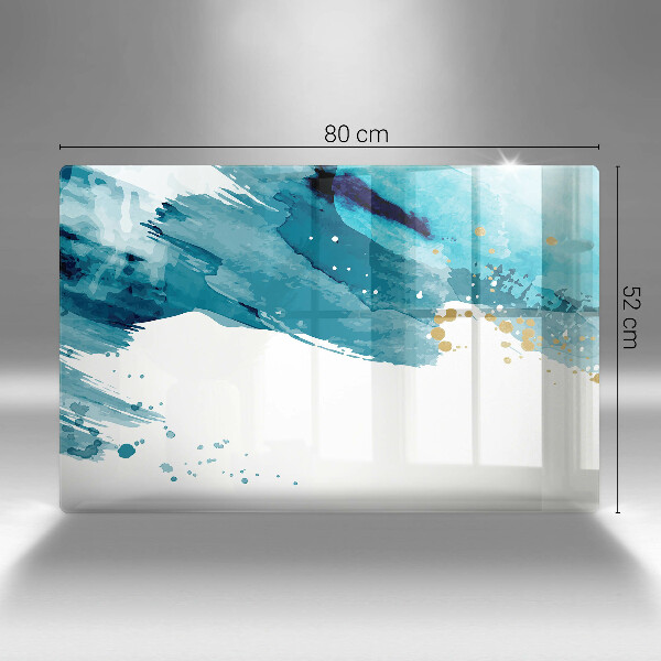 Üveg vágódeszka Kék foltok