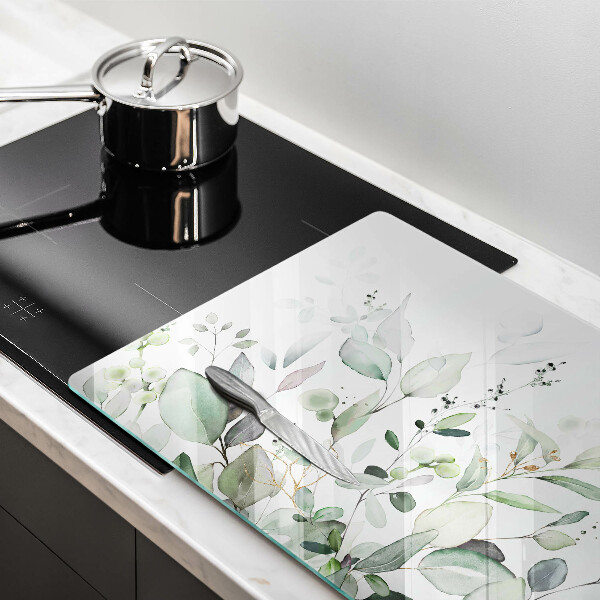 Üveg vágódeszka Akvarell növények