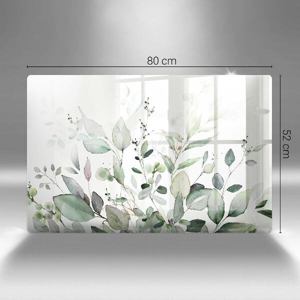 Üveg vágódeszka Akvarell növények
