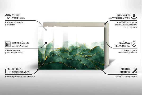 Üveg vágódeszka Absztrakt természet