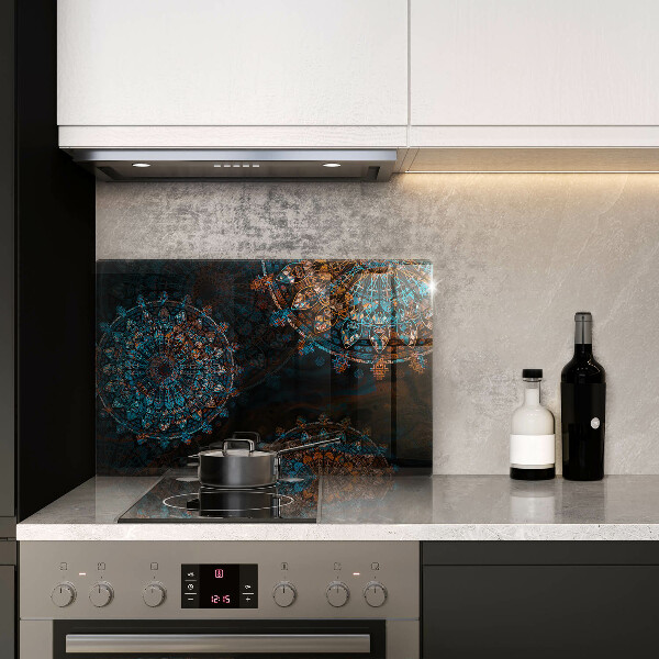 Üveg vágódeszka Boho vintage kerekek