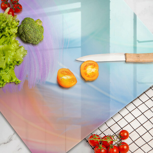 Üveg vágódeszka Pasztell tollak