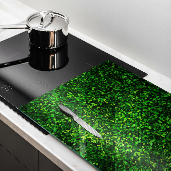 Üveg vágódeszka Növény kis levelekkel