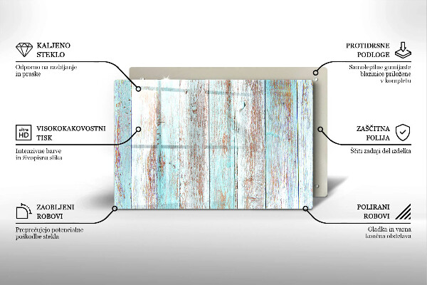 Üveg vágódeszka Régi vintage táblák