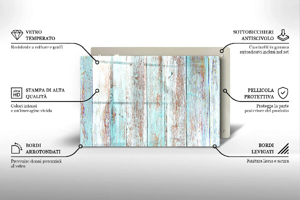 Üveg vágódeszka Régi vintage táblák