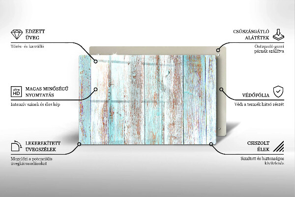 Üveg vágódeszka Régi vintage táblák