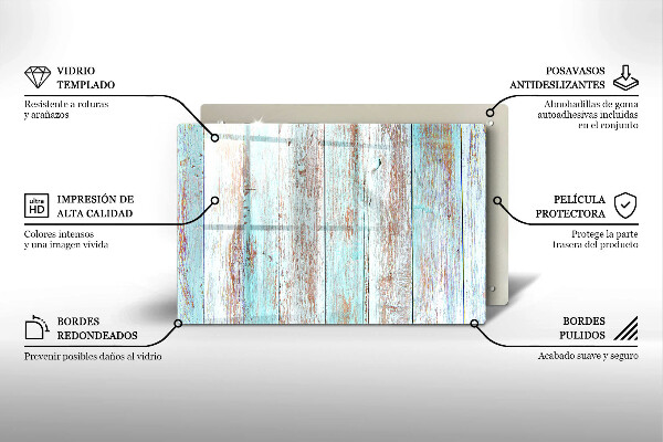 Üveg vágódeszka Régi vintage táblák