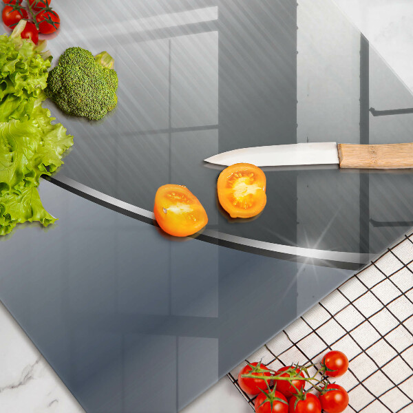 Üveg vágódeszka Fém absztrakciós minta