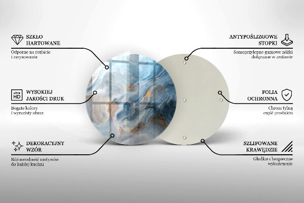Üveg vágódeszka Márvány textúra