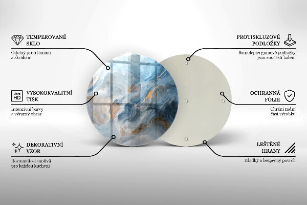 Üveg vágódeszka Márvány textúra