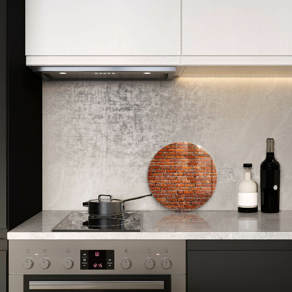 Üveg vágódeszka Téglafal fala