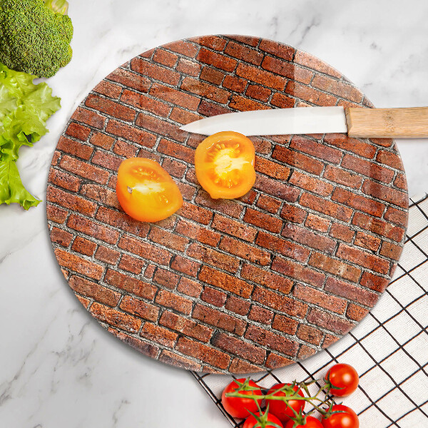 Üveg vágódeszka Téglafal fala