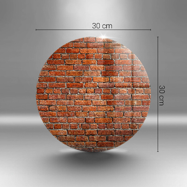 Üveg vágódeszka Téglafal fala