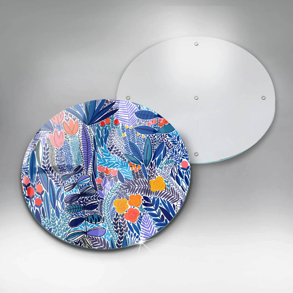 Üveg vágódeszka Festett rét