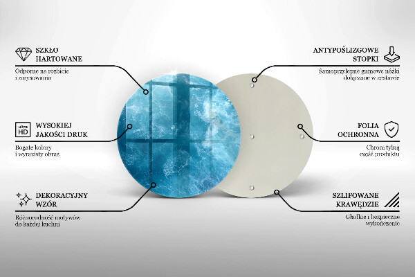 Üveg vágódeszka Nyílt víz