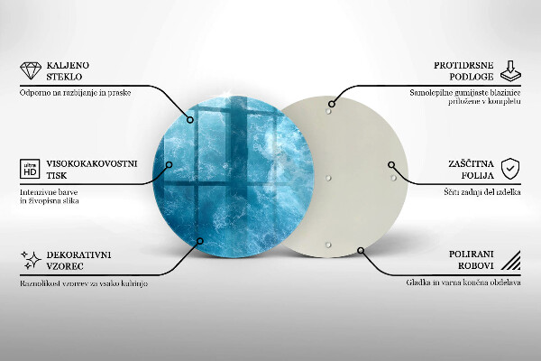 Üveg vágódeszka Nyílt víz